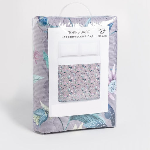 Покрывало Этель Евро Тропический сад, 230х210 см, микрофибра  фото 4