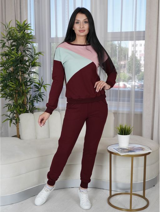 Костюм женский Дельта бордо - Lovetex фото 2