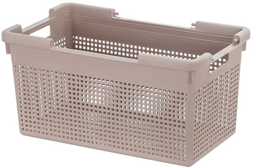 Корзина с крышкой 21 л 45,5*26,5*23,5 см Лофт узкая, мокка (модель 562139) - Elan gallery фото 7