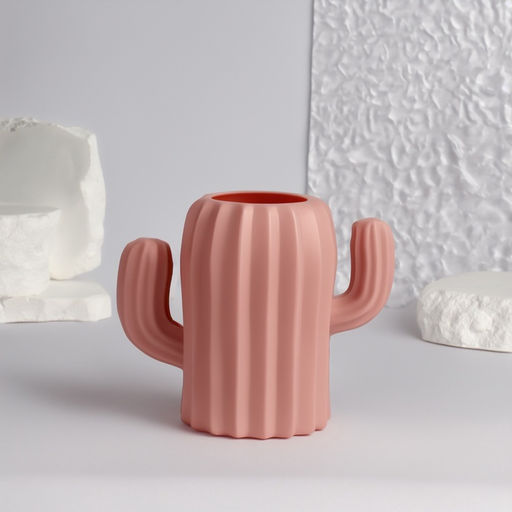 Подставка для хранения косметики «Кактус», 11.5×13×7 см, МИКС