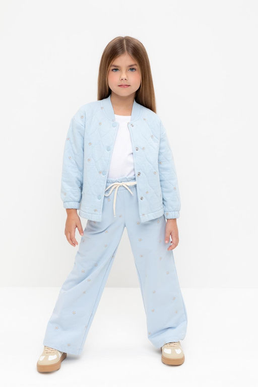 КР 301994/голубой,любимые ромашки к563 жакет (бомбер) для дев - Crockid фото 2