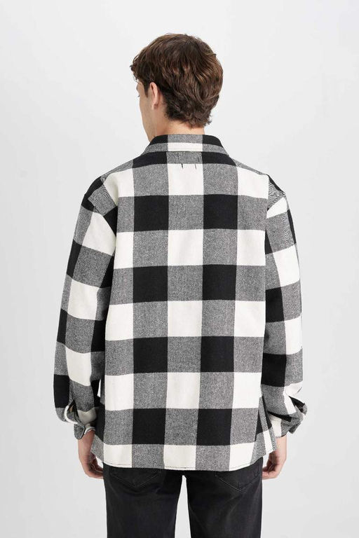 Рубашка Lumberjack с длинным рукавом в клетку стандартного кроя - Defacto фото 6