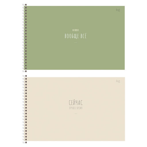 Альбом для рисования BG А4 40л. на спирали, 120г/м2 "Basic" (АР4гр40 06803) обложка картон