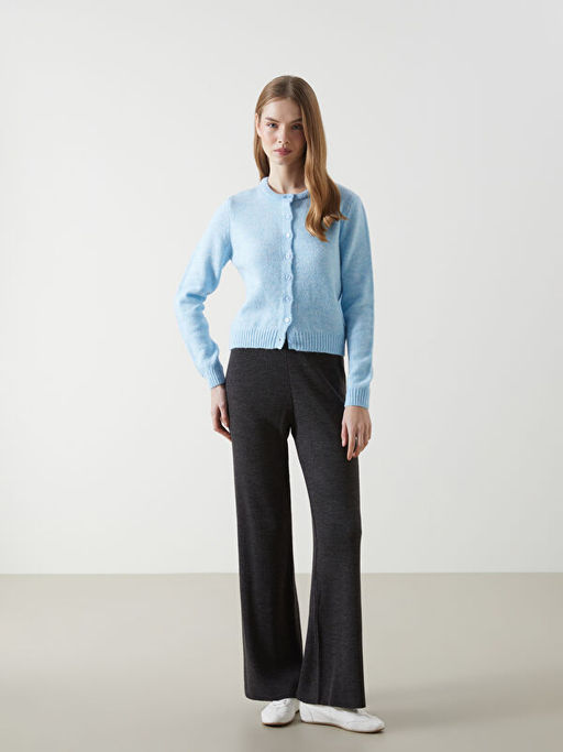 Beli Lastikli Kad?n Triko Pantolon