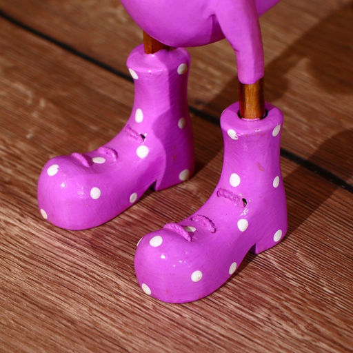 Сувенир «Утка в сиреневом», 27 см, дерево