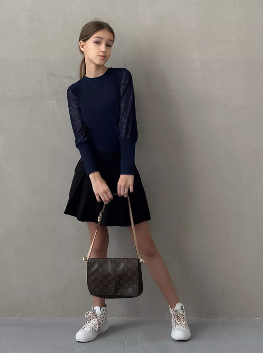 CRB wear/CWJG 63600-20 Джемпер для девочки,белый/Ex.Cherubino  фото 13