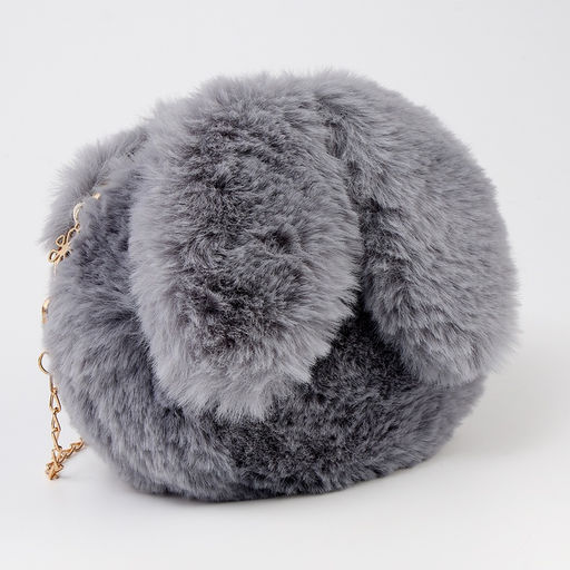 Сумка детская «Зайчик», 20×20 см, серая