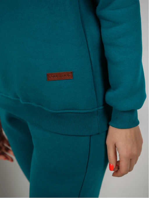 Костюм Токио изумруд (брюки) (футер)