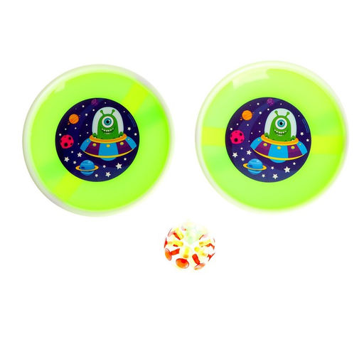 Игра-липучка Монстрик, 2 тарелки, шарик, МИКС - Funny toys фото 6