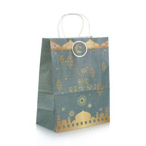Цена за 12 шт. Пакет подарочный 21х15х8 см Мусульманский / M2115 /уп 12/1200/ - Галеонтрейд фото 5