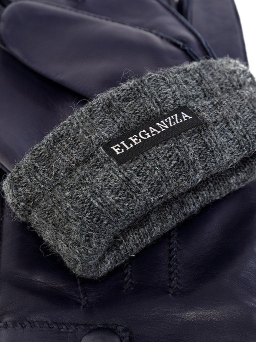 Перчатки мужские ш+каш. OS01755 d.blue - Eleganzza фото 4