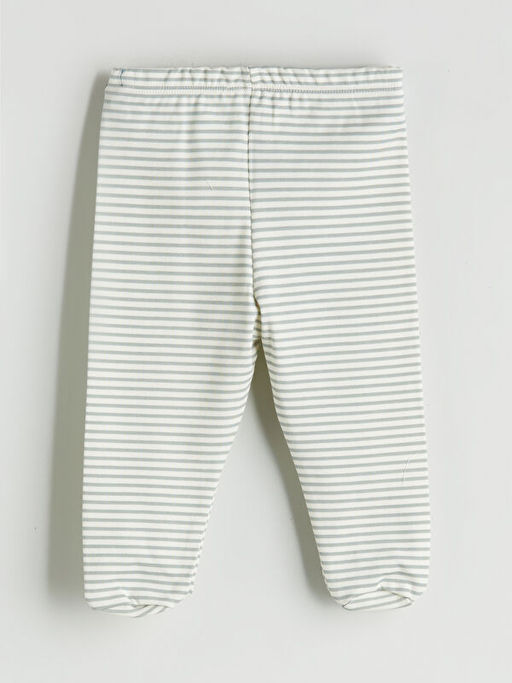 Erkek Bebek ?izgili Patikli Pantolon