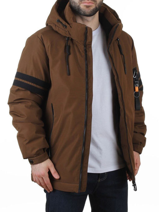 D6821 BROWN Куртка мужская зимняя (200 гр. холлофайбер)