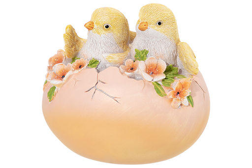 Фигурка декоративная 9,5*7,5*9,5 см "Цыплята и яйцо"