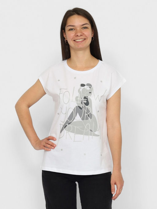 CRB wear/CSMW 60268-20 Футболка женская,белый/Ex.Cherubino