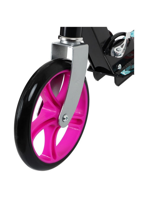 Самокат GRAFFITI, складной, колёса PU 200 мм, ABEC 7, цвет чёрный