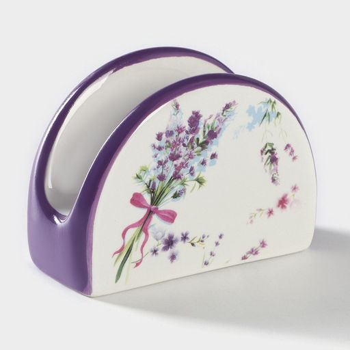 Салфетница Доляна «Лаванда», 9,5×7×4,3 см