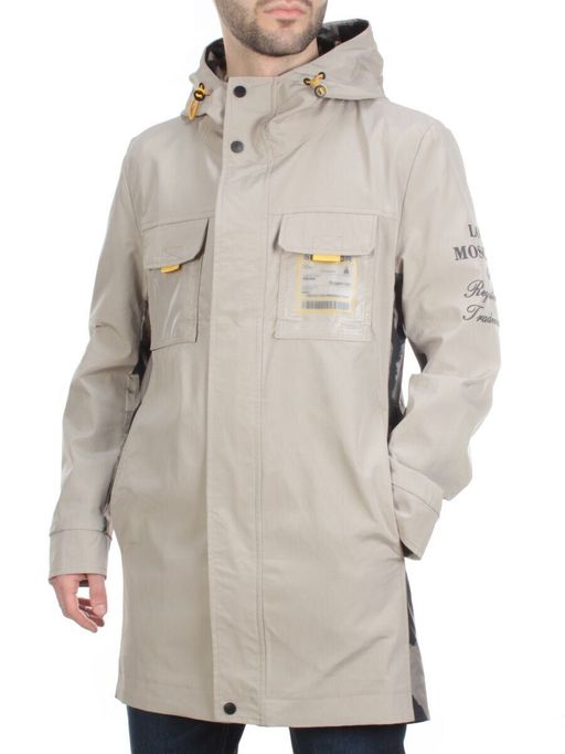 A10 BEIGE Куртка мужская демисезонная FASHION (100% полиэстер) фото 3