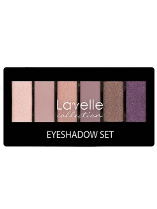 LavelleCollection тени для век 6-ти цветные тон 03 бежево-сливовый NEW