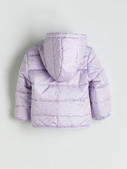 Kap??onlu Uzun Kollu K?z ?ocuk ?i?me Mont