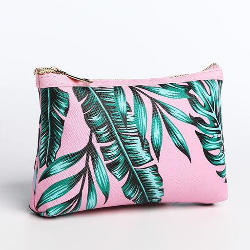 Набор косметичек 2 в 1 на молниях, цвет розовый - Simaland фото 2