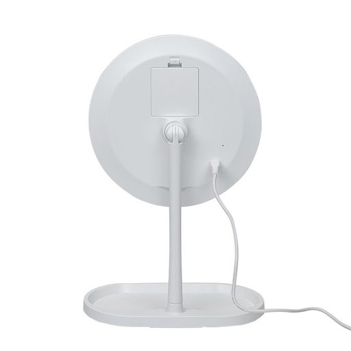 Nail Art Зеркало косметическое с LED подстветкой (батарейки + USB), белый