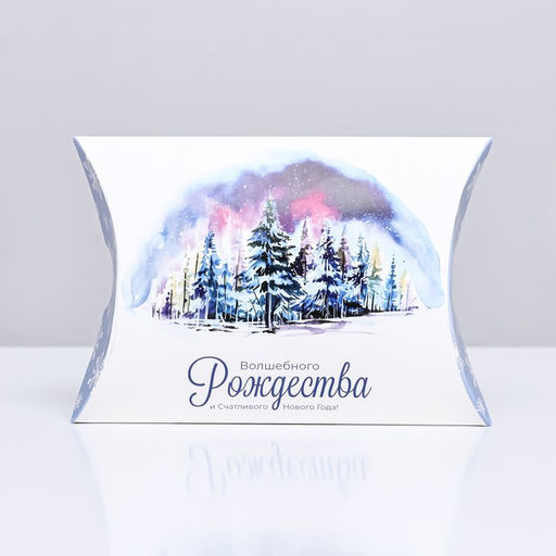 Цена за 10 шт. Коробка складная, подарочная новогодняя Волшебного Рождества 15?11?3 см
