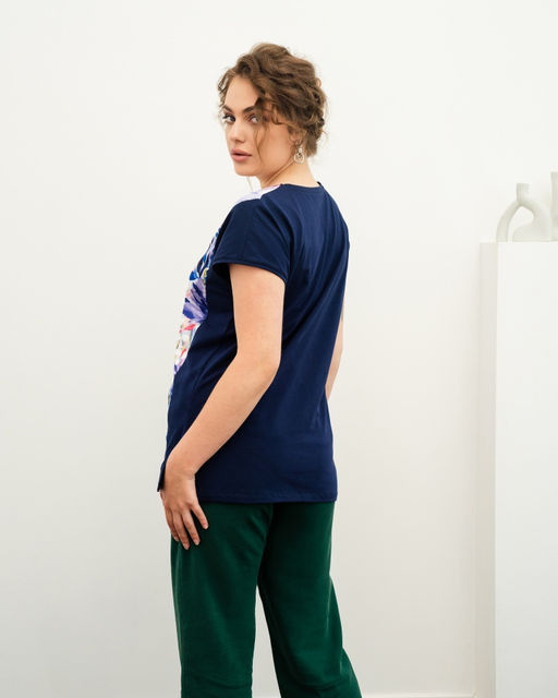 Туника с шёлковой вставкой - Sahar art lab фото 5