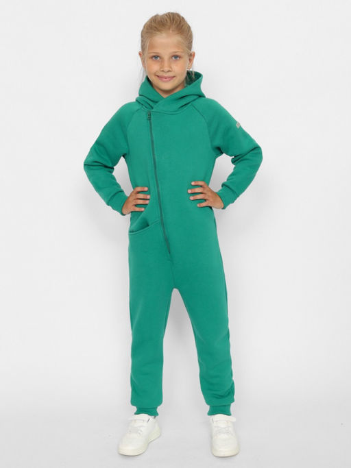 CRB wear/CWJG 90224-37 Комбинезон для девочки,зеленый/Ex.Cherubino