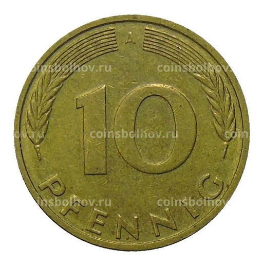 Монета 10 пфеннигов 1992 года A Германия