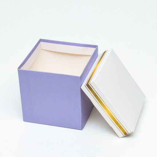 Цена за 12 шт. Коробка Самосборная фиолетовая 10х10х10 см - Simaland фото 4