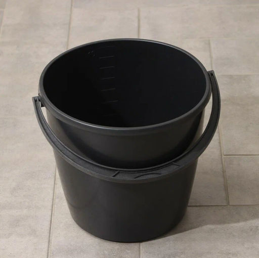 Ведро 10 с мерной шкалой, черное "Дачное" ЕлПласт (арт.202, 832)