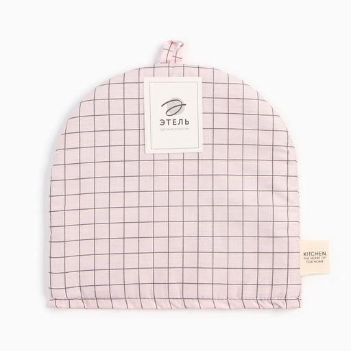 Грелка Этель Клетка 28х28 см, 80% хл, 20% пэ, сатин 110 г/м2  фото 6