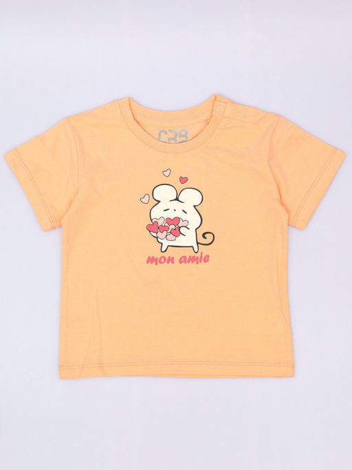CRB wear / CSBG 64031-47-434 Футболка для девочки,персиковый/Ex.Cherubino