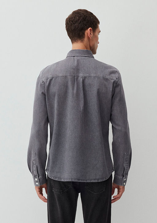 Brad Mavi Edition Gri Jean Gomlek  фото 3