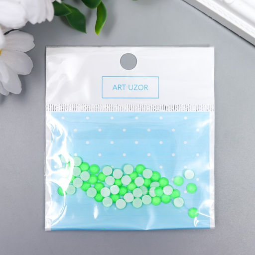 Декор для творчества Стразы флуоресцентные. Трава набор 60 шт ss20 - 4,6 мм - Simaland фото 3