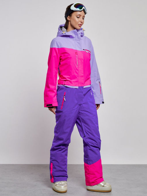 Горнолыжный комбинезон женский зимний фиолетового цвета 2327F - Chunmai фото 3