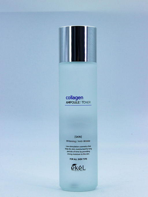 Скидка 20%! EKEL - ТОНЕР ДЛЯ ЛИЦА АМПУЛЬНЫЙ С КОЛЛАГЕНОМ COLLAGEN AMPOULE TONER, 150 ML  фото 5
