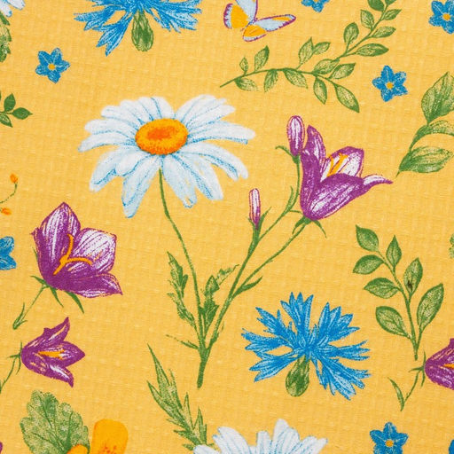 Полотенце банное Этель Русское поле 70х146 см, хлопок, вафельное полотно, 160 гр/м2  фото 2