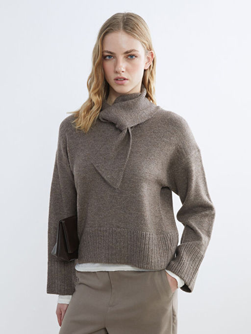 ?al Yaka Kad?n Triko Kazak