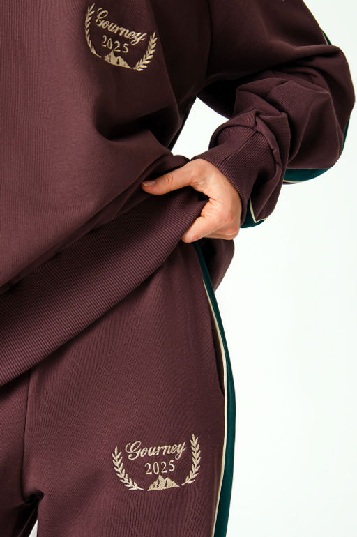 Арт. 2-543 Костюм женский с брюками 44-50 (4 шт) Цвет:коричневый