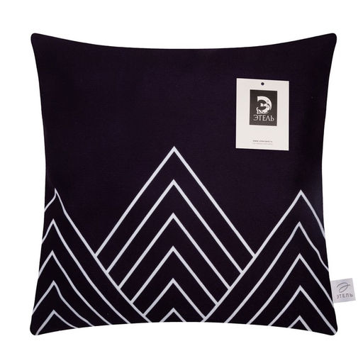 Наволочка декоративная Этель Геометрия Треугольники 40 х 40 см, велюр  фото 11