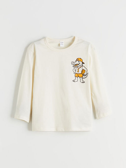 Dinozor Bask?l? Erkek ?ocuk Ti??rt