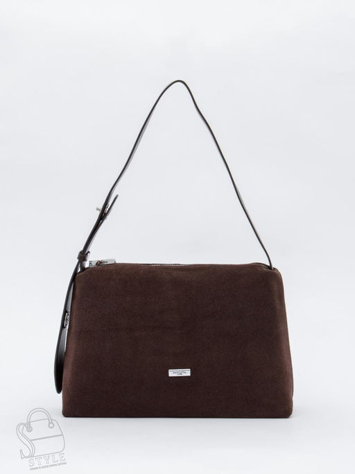 Сумка женская кожаная 8017SMS coffee Velina Fabbiano-Safenta