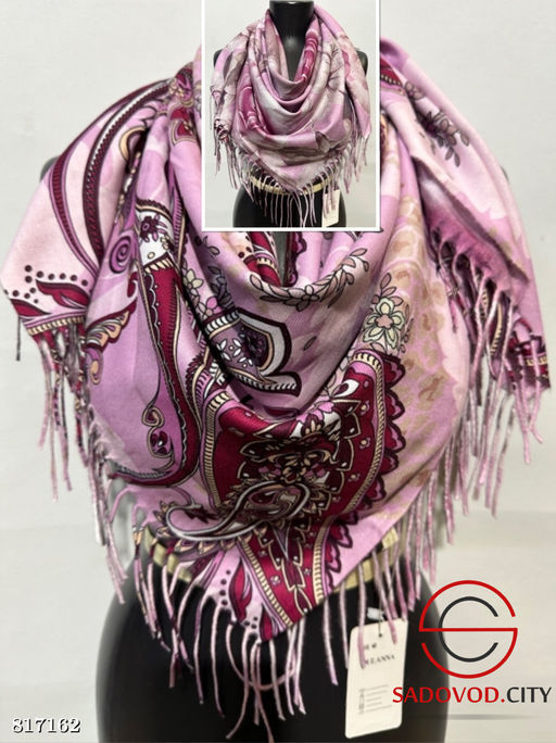 Платки тёплые зимние двухсторонние - Bruno фото 7