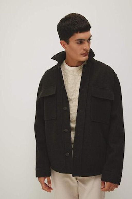 Куртка-рубашка с длинными рукавами и воротником-поло Relax Fit - Defacto фото 2