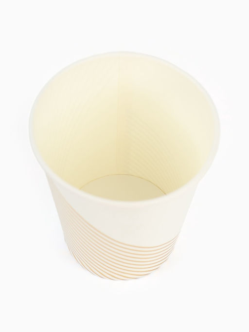 Посуда одноразовая бумажная на 20 персон, 40 предметов, бело-золотой цвет