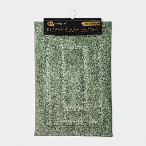 Коврик SAVANNA Мягкость, 40?60 см, зелёный фото 7