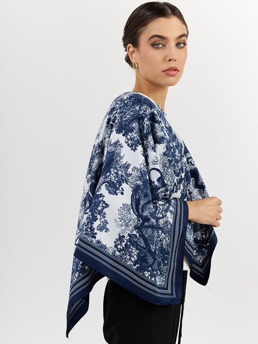 Большой, мягкий, тонкий и очень нежный платок с рисунком. - Tantino фото 4