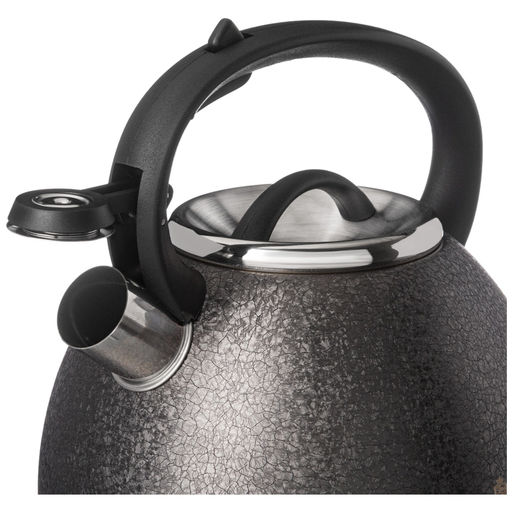 ЧАЙНИК AGNESS СО СВИСТКОМ 2,5 Л, GREY, ИНДУКЦИОН. ДНО  фото 3